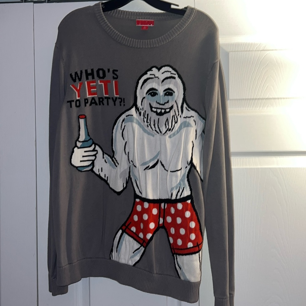 Yeti Christmas sweater